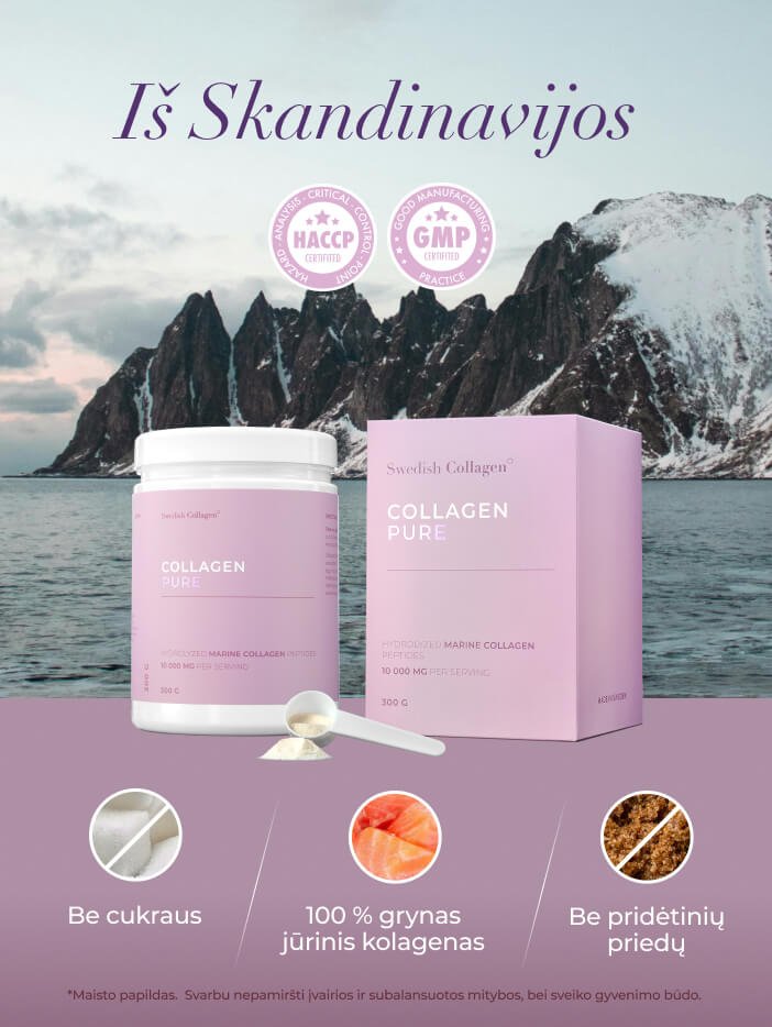 Kolageno peptidai iš Skandinavijos