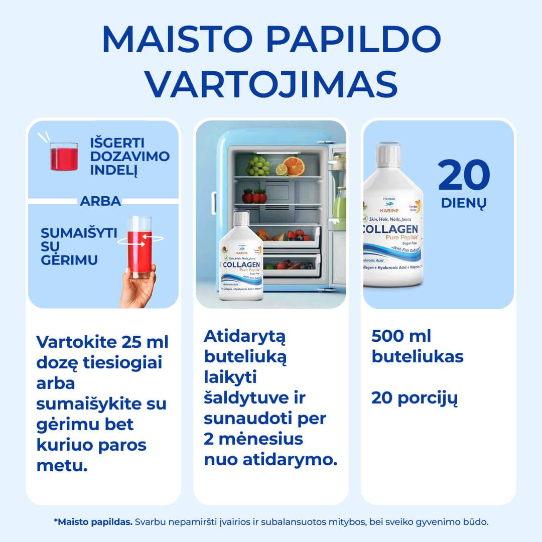 Collagen 10 000 mg peptidu vartojimas - Juriniskolagenas.lt Collagen 10 000 mg peptidu vartojimas - Juriniskolagenas.lt