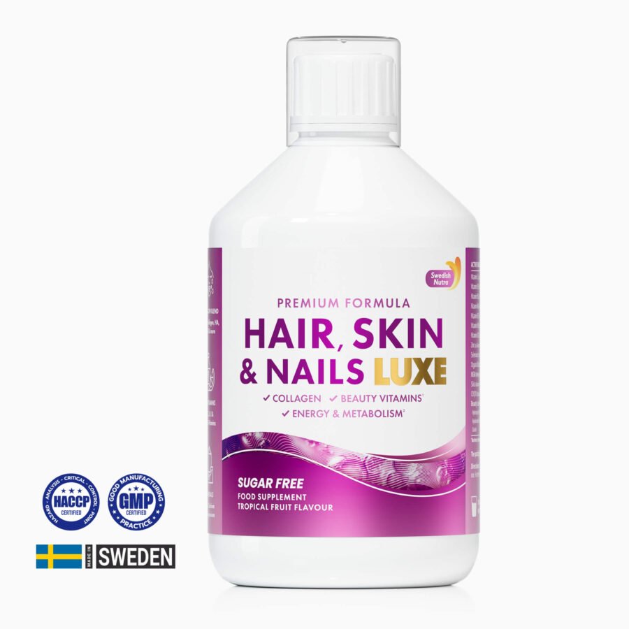 Hair, Skin & Nails Luxe Grožio Kompleksas su Kolagenu ir Biotinu